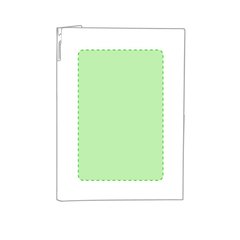 Carpeta en resistente cartón reciclado rígida y boligrafo | En la portada | 150 x 240