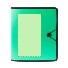 Carpeta translúcida de solapa con bloc de notas | Sobre la cubierta principal | 100 x 240