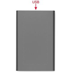 Cargador inalámbrico magnético 5000mAh | Trasero | 40 x 80