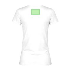 Camiseta Mujer Blanca 150g/m2 | Area 6 | 100 x 60