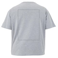 Camiseta de algodón para hombre oversize | Trasero | 280 x 400