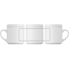 Calentador de tazas inalámbrico con taza cerámica | Circunferencia | 150 x 60