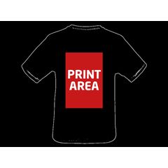 Camiseta técnica de poliéster para hombre | Marcaje en Espalda 1 tinta en color | 200 x 300