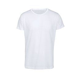 Camiseta manga corta 100% poliéster Krusly 140 Blanco S