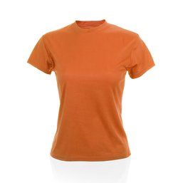 Camiseta manga corta técnica 100% poliéster de mujer Tecnic Plus 135 Naranja S