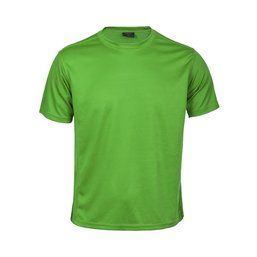 Camiseta técnica adulto de varios colores con diseño en espalda y mangas transpirable Verde L