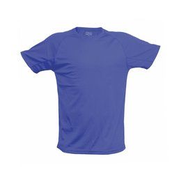 Camiseta técnica adulto transpirable en vivos y variados colores Azul S
