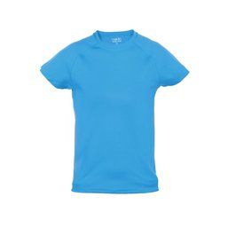 Camiseta técnica niña/niño buena transpiración varios colores Azul Claro 6-8