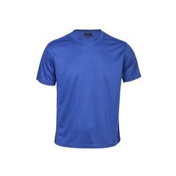 Camiseta técnica niño/niña con diseño de panal en espalda y mangas Azul 4-5