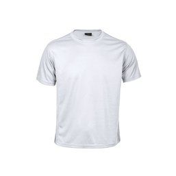 Camiseta técnica niño/niña con diseño de panal en espalda y mangas Blanco 4-5