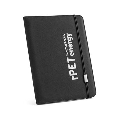 Carpeta A4 300D rPET con Bloc, Bolsillos y Elástico