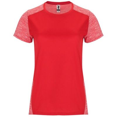Camiseta Técnica Mujer Doble Tejido Bicolor Rojo/Rojo Vigore M