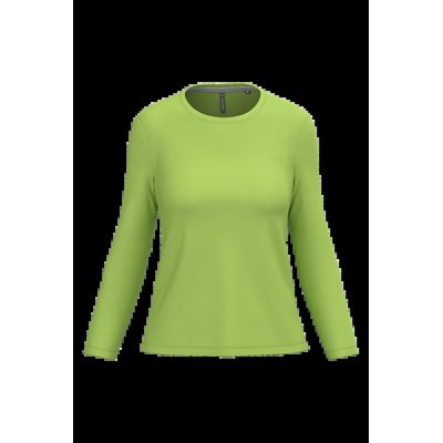 Camiseta algodón de manga larga mujer Lime 3Xl