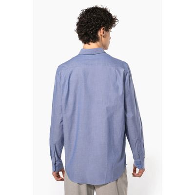Camisa oxford hombre algodón poliéster