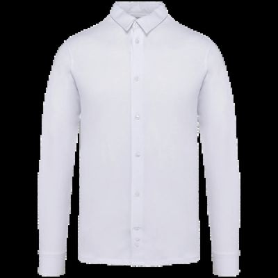 Camisa punto jersey algodón White 3Xl