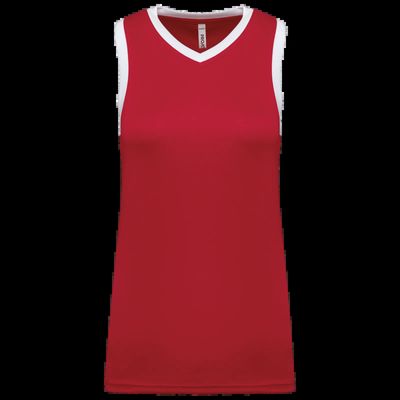 Camiseta baloncesto para mujer Sporty Red / White 3Xl