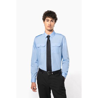Camisa de piloto manga larga para hombre