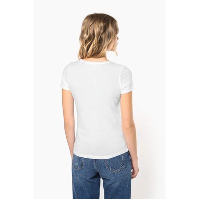 Camiseta orgánica cuello sin costuras