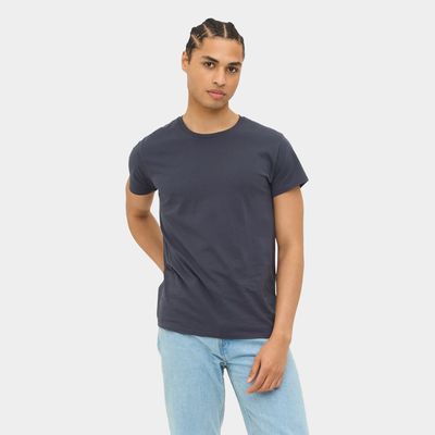 Camiseta ajustada de cuello redondo para hombre