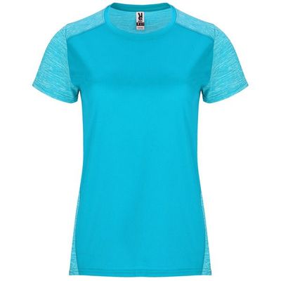 Camiseta Técnica Mujer Doble Tejido Bicolor Turquesa/Turquesa Vigore 2Xl