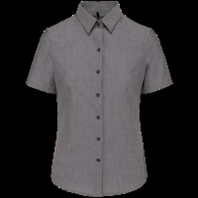 Camisa oxford mujer manga corta Oxford Silver 3Xl