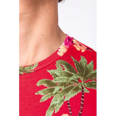 Camiseta diseño tropical hombre