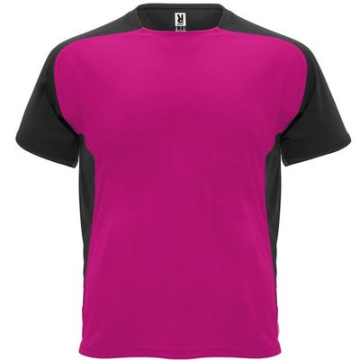 Camiseta técnica transpirable de secado rápido Fucsia/Negro L