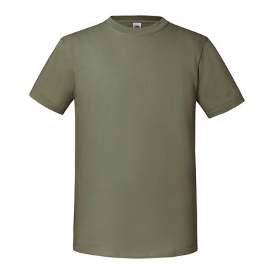 Camiseta Efecto piel de melocotón Classic Olive S