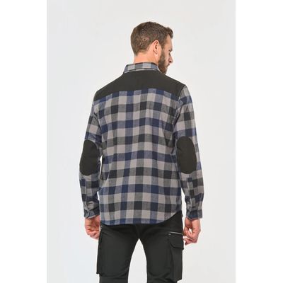 Camisa a cuadros algodón con bolsillos