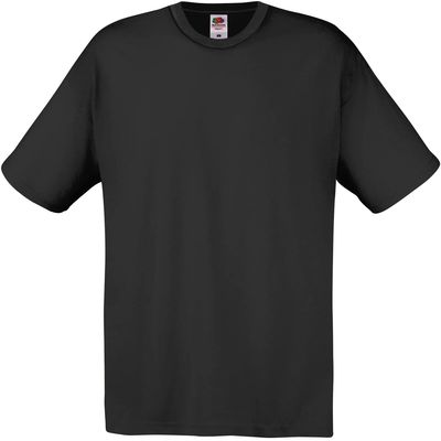 Camiseta algodón cuello redondo Black Xxl