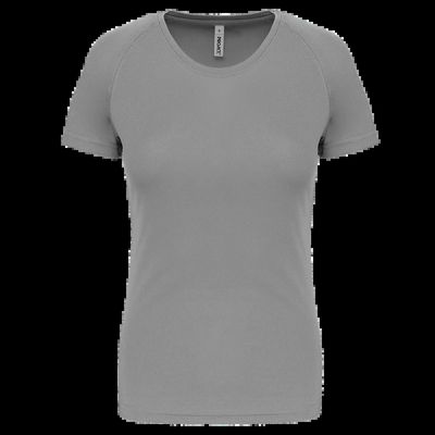 Camiseta de deporte mujer poliéster Fine Grey M