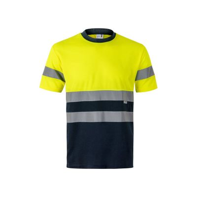 Camiseta técnica con bandas reflectantes
