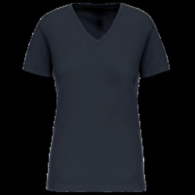 Camiseta de mujer cuello de pico Navy 3Xl