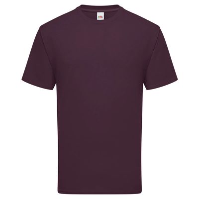 Camiseta Efecto piel de melocotón Burgundy Xl