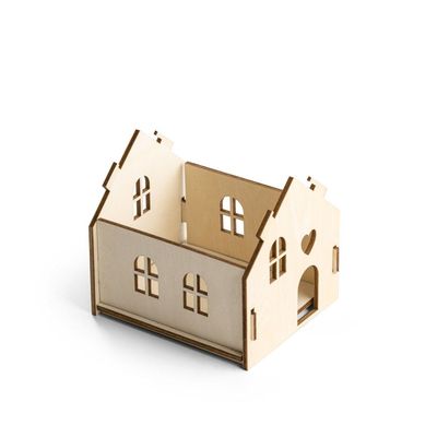 Caja navideña de madera