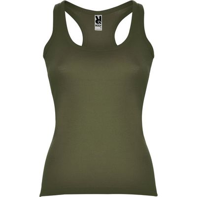 Camiseta entallada estilo nadadora Verde Militar Xl