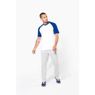 Camiseta bicolor manga corta hombre