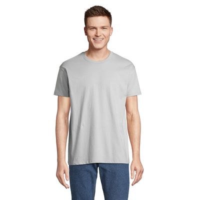 Camiseta Hombre Tubular 100% Algodón Gris Puro Xl