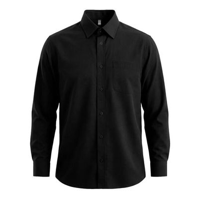 Camisa de hombre manga larga Negro M