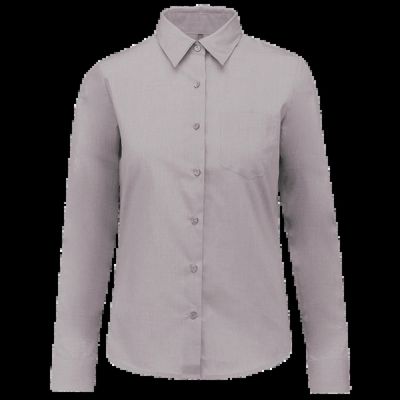 Camisa popelina polialgodón mujer Silver Xxl
