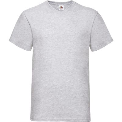 Camiseta hombre cuello de pico Heather Grey 5Xl