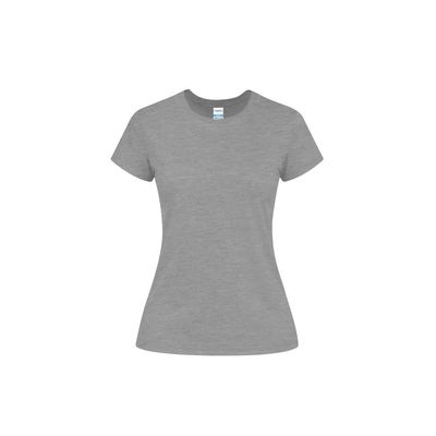 Camiseta Algodón Mujer Colores S a XXL Gri M