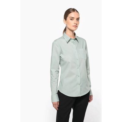 Camisa popelina polialgodón mujer