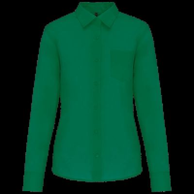 Camisa popelina polialgodón mujer Kelly Green 4Xl