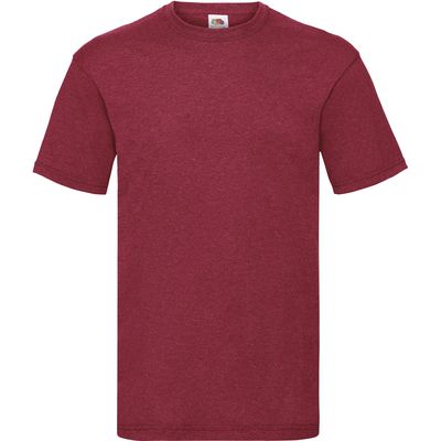 Camiseta hombre algodón cuello redondo Vintage Heather Red Xxl