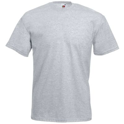 Camiseta hombre algodón cuello redondo Heather Grey Xl