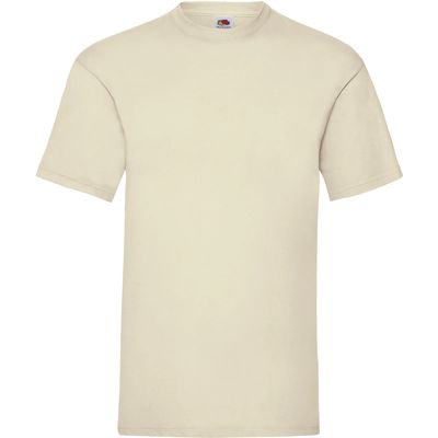 Camiseta hombre algodón cuello redondo Natural M