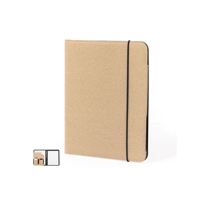 Carpeta tamaño folio de corcho natural