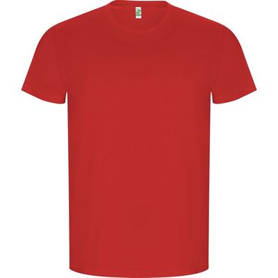 Camiseta Algodón Orgánico Manga Corta Rojo 5/6