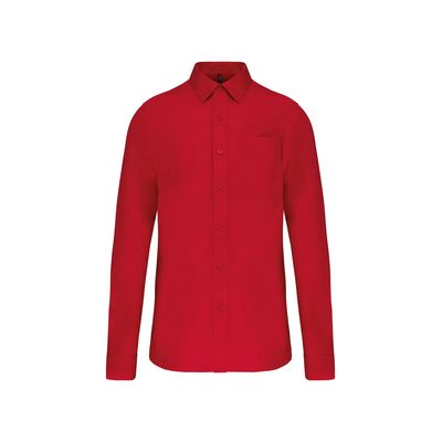 Camisa popelina manga larga hombre Classic Red 3Xl